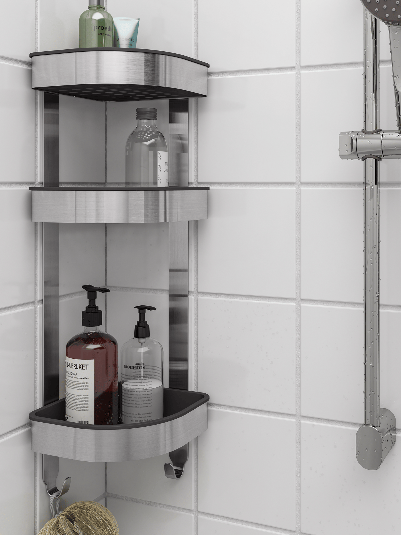 Prestatge de dutxa de la sèrie BROGRUND