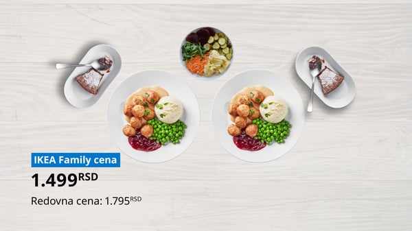 Prikaz ponude u Restoranu švedske hrane