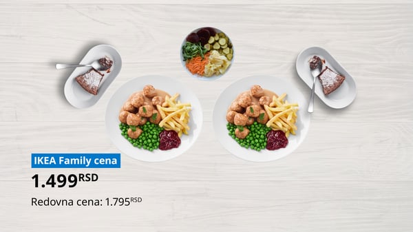 Prikaz ponude u Restoranu švedske hrane