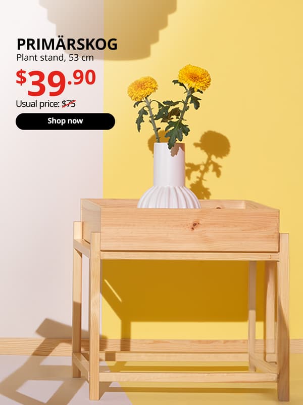 PRIMÄRSKOG plant stand, $39.90