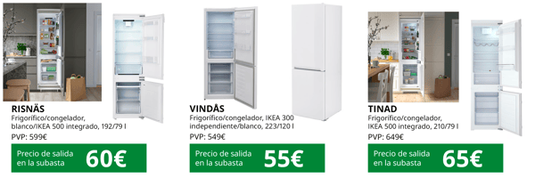 Productos subasta