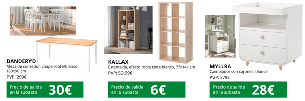 Productos subasta