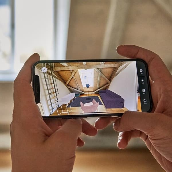 Projektowanie pokoju na telefonie w IKEA Kreativ.