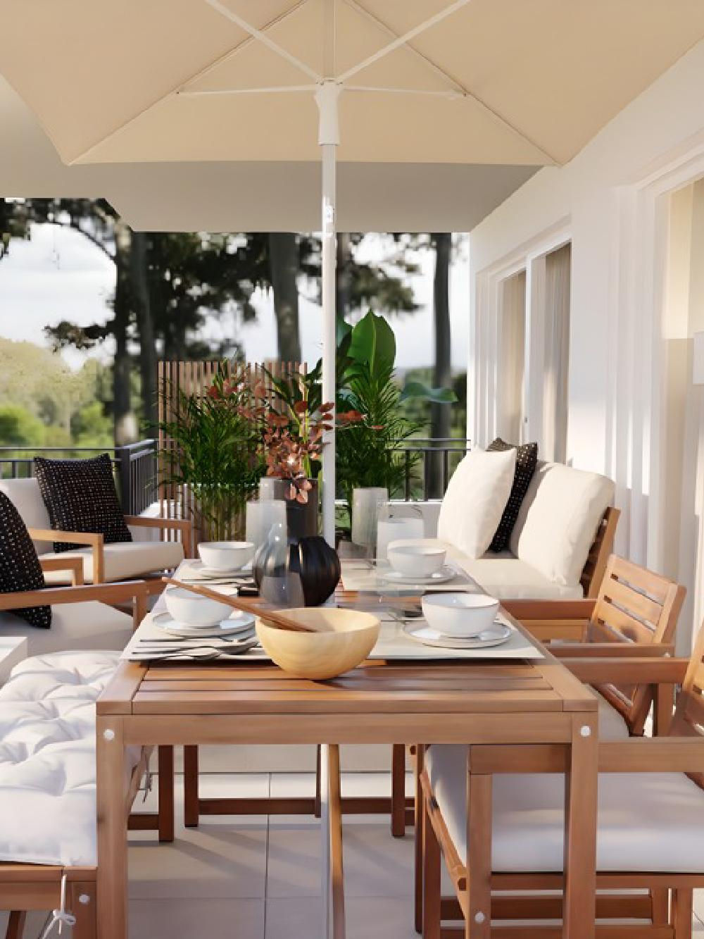 Projeto de Design de interiores de a varanda com a gama NÄMMARÖ