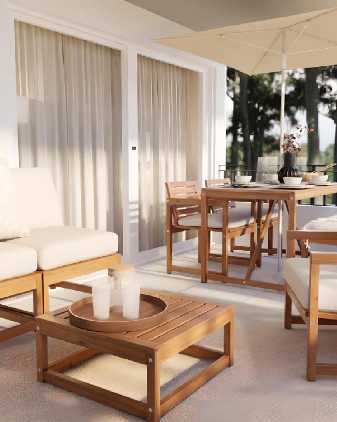 Projeto de Design de interiores de a varanda com a gama NÄMMARÖ