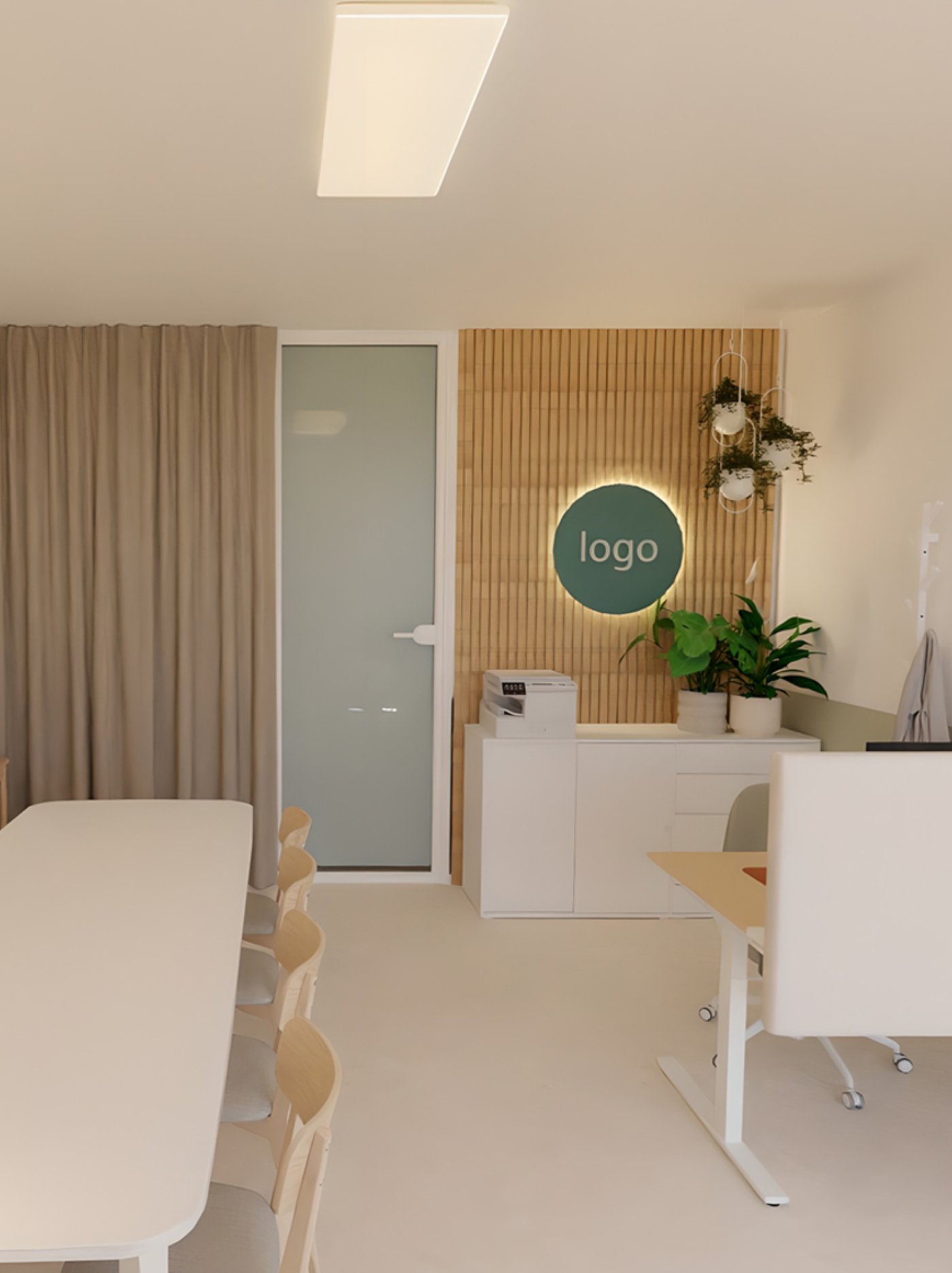 projeto de Design de interiores para negócios de uma empresa de organização de eventos