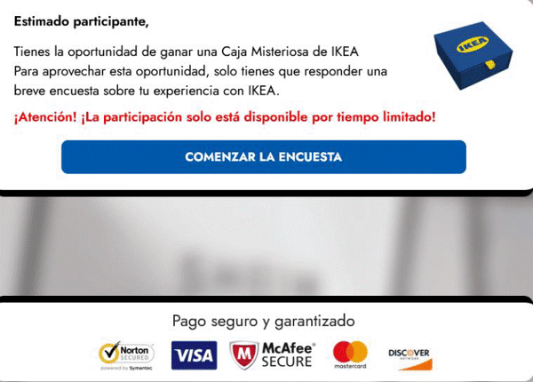 Promocións falsas