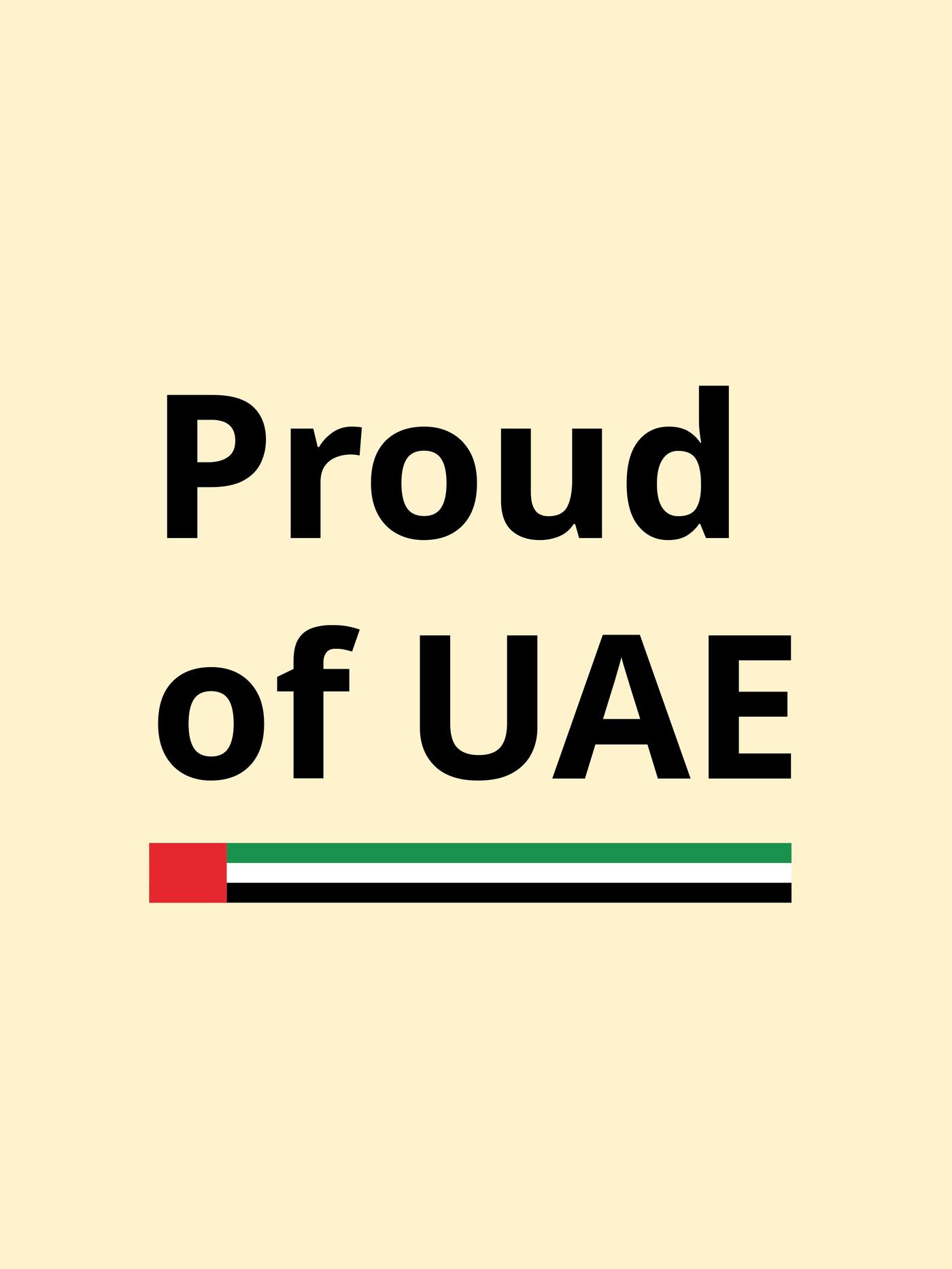 Proud of UAE