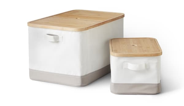 RABBLA Caja con tapa, 35x50x30 cm