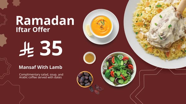 Ramadan menu