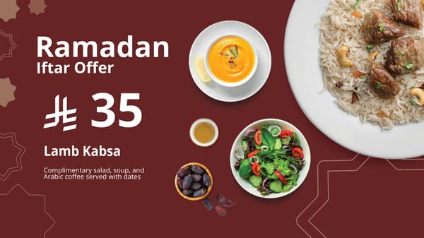 Ramadan menu