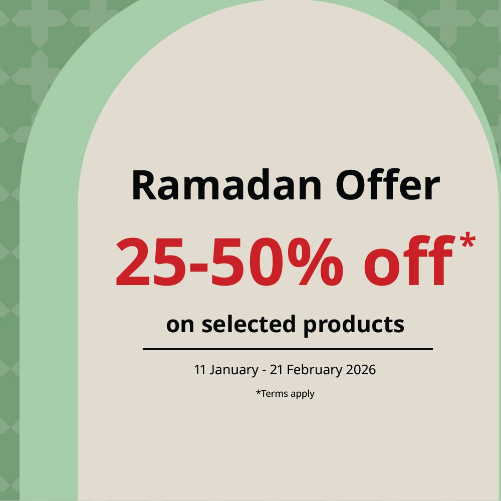 Ramadan offer 25-50% 11 January - 21 February