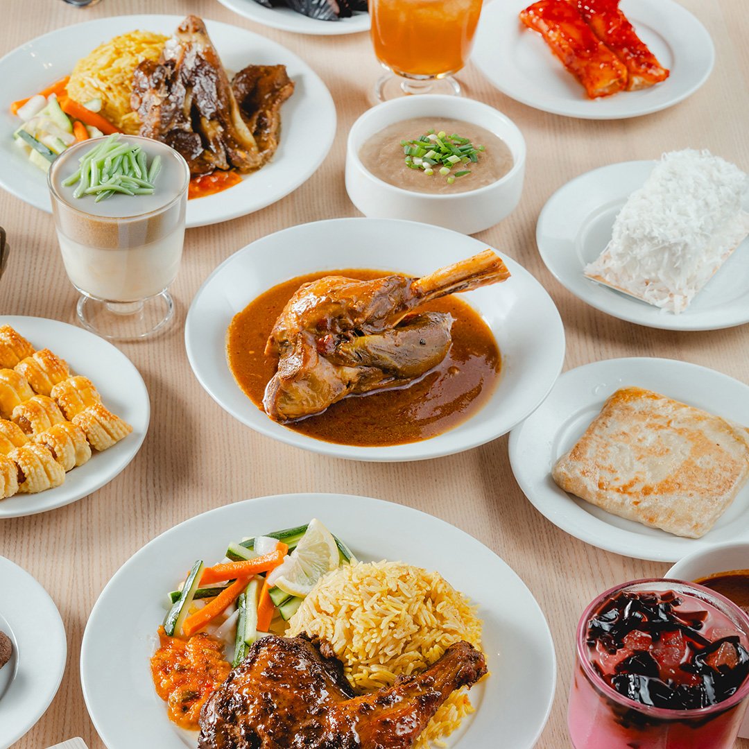 Ramadan Raya specials at Swedish restaurant. Baked chicken mandi, lamb kabsa, lamb shank kabsa with biryani rice, murtabak, popia sira, onde-onde cake, cendol, Sirap Bandung and more.