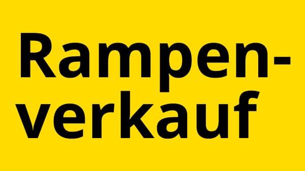 Rampenverkauf