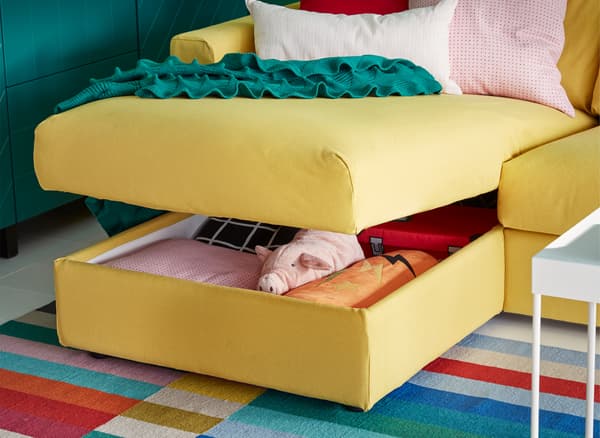 Rangement caché dans la méridienne VIMLE.
