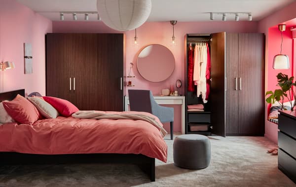 Rangement fermé PAX chambre