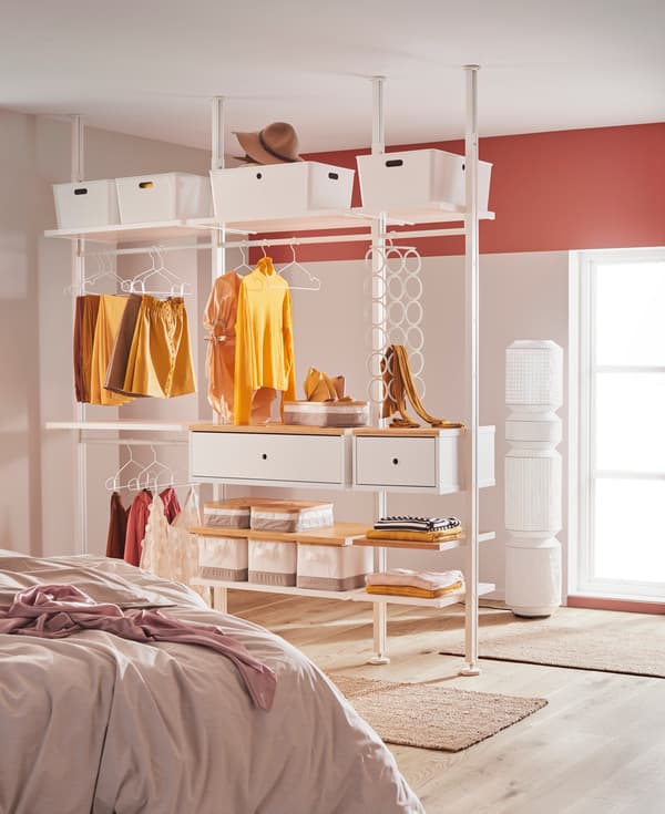 Rangement ouvert ELVARLI chambre