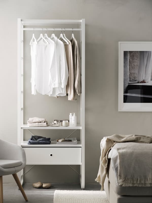 Rangement ouvert ELVARLI chambre