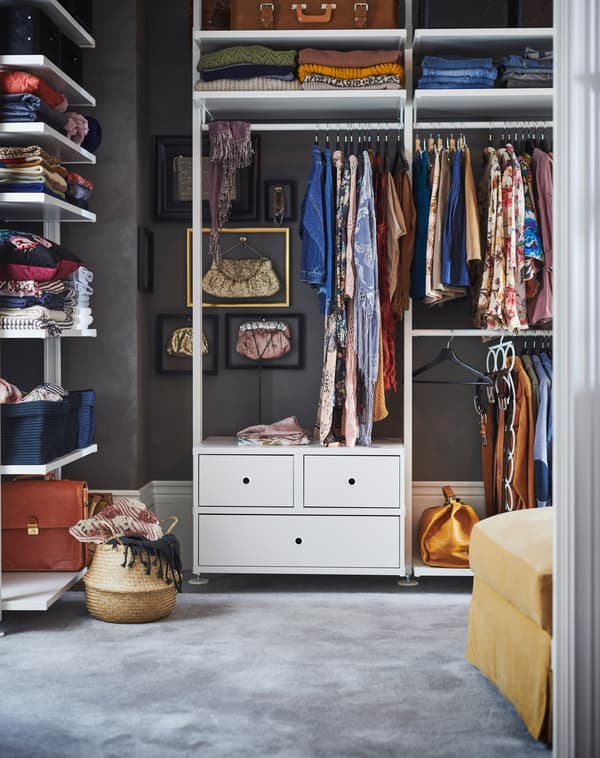 Rangement ouvert ELVARLI dressing