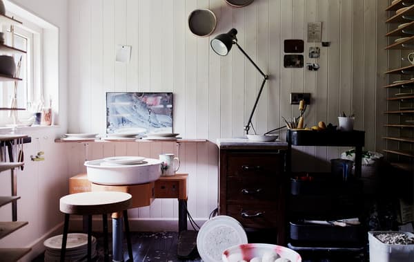 Rebecca’s work studio.
