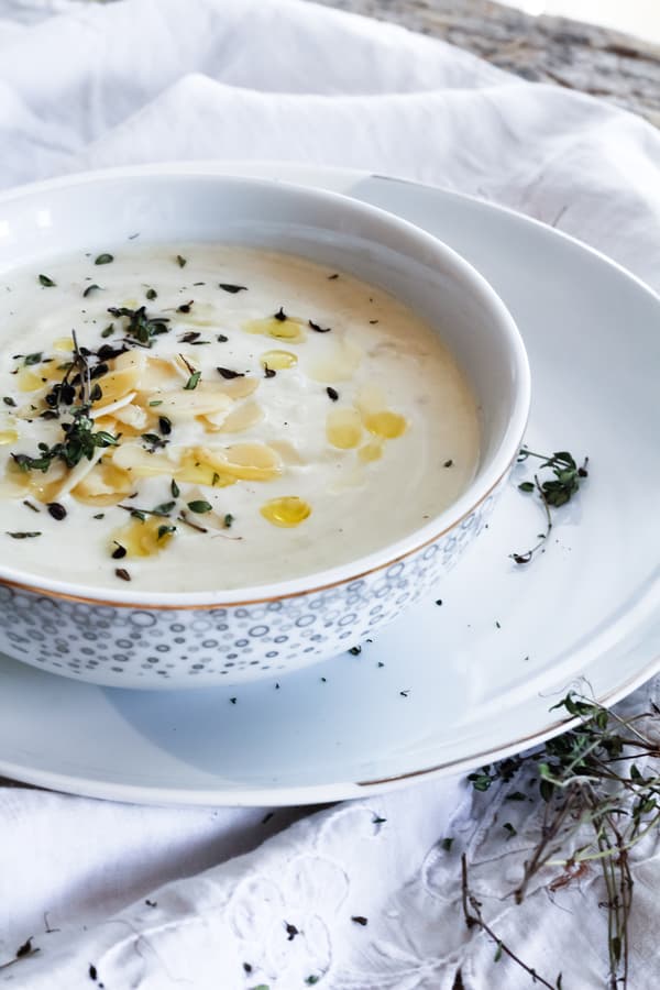 Receta crema de ajoblanco