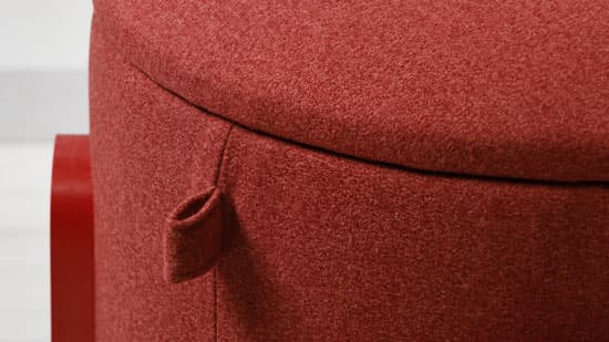 Red footstool