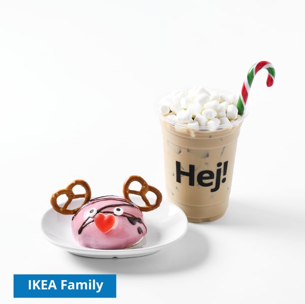Reindeer Cream Cake + Frosty Gingerbread Latte
IKEA Family price: 139 THB
Normal price: 158 THB