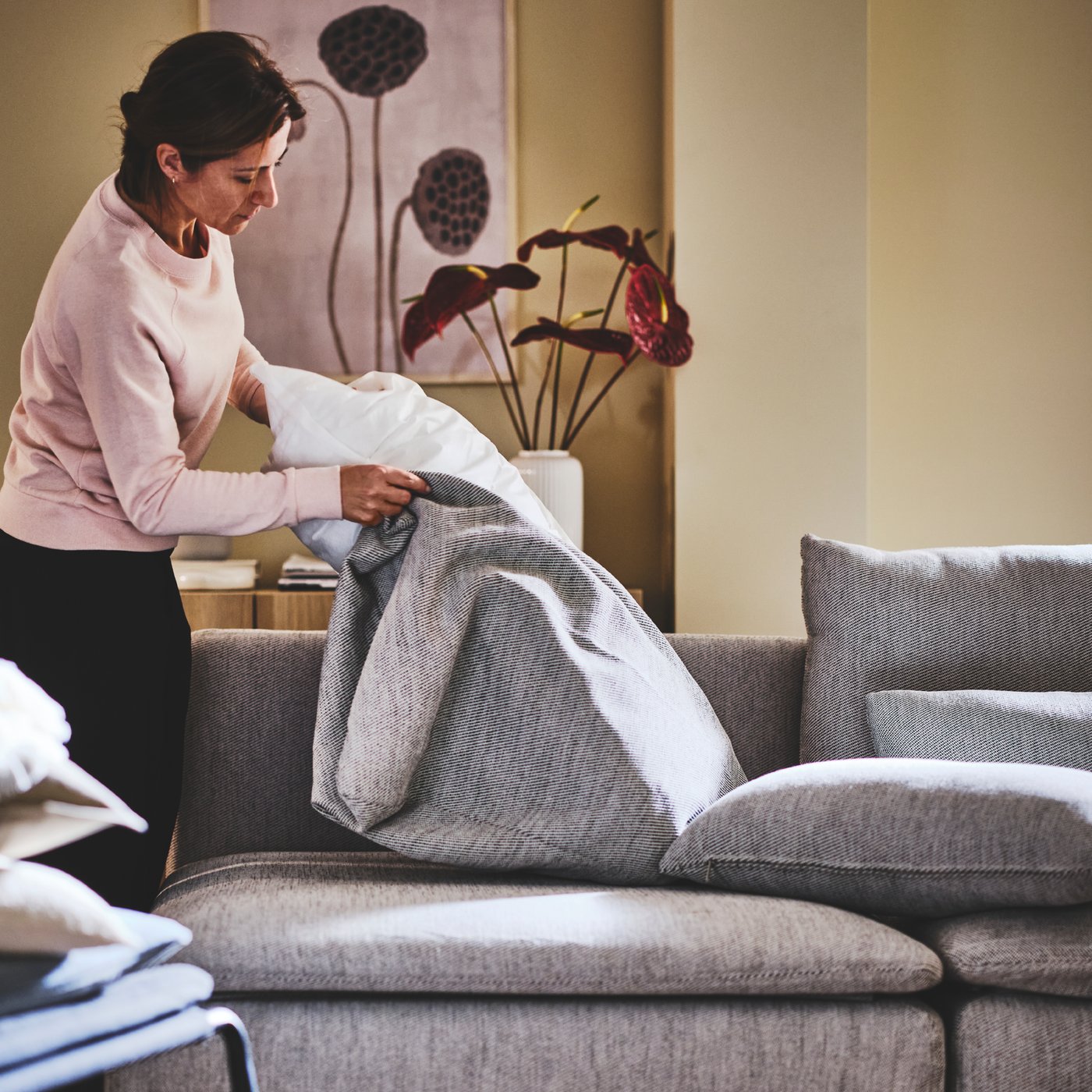 Removable and washable sofa covers