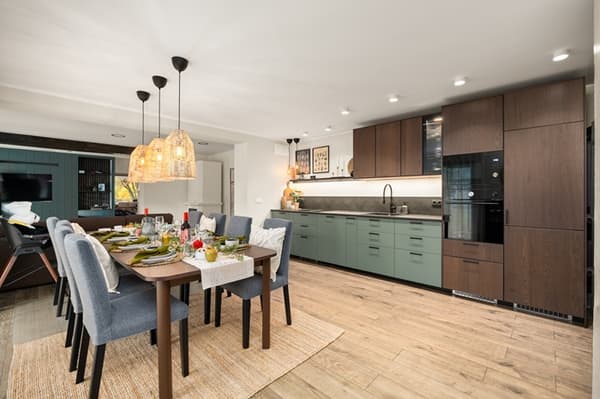 Renovated Kitchen with the fridge and pantry