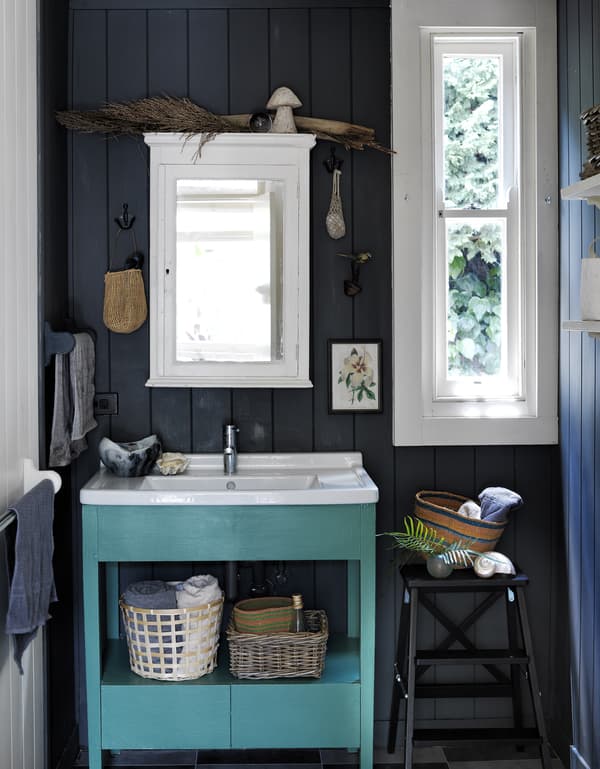 Revive an old bathroom with new storage