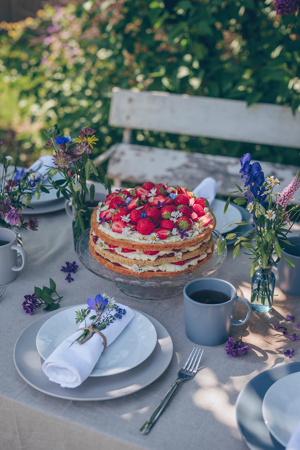 Rezept: Midsommar- Mandeltorte