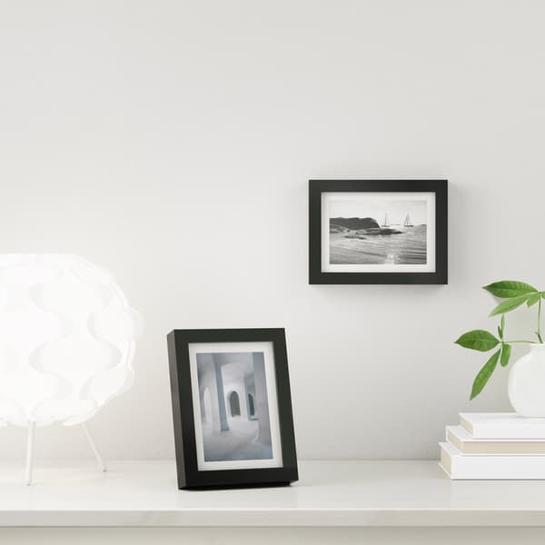 RIBBA black picture frame, 10x15 cm.