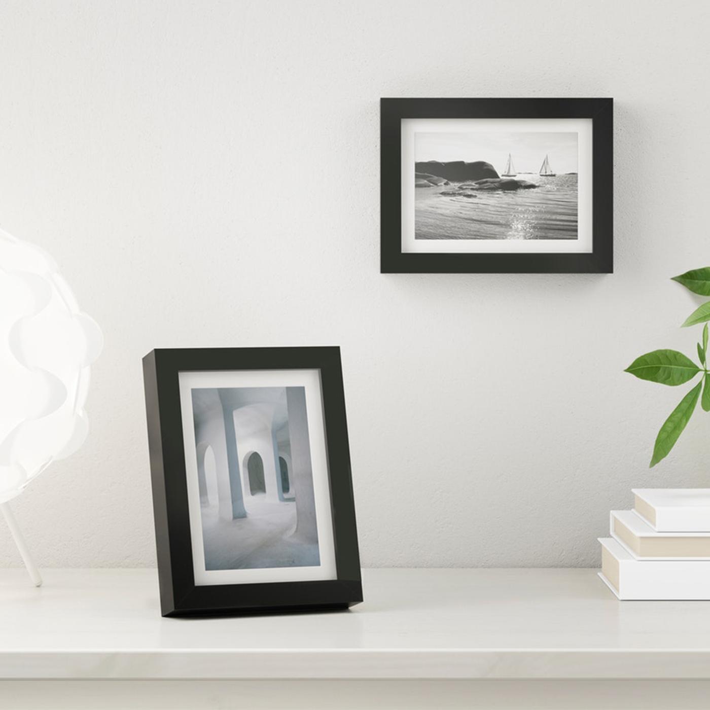 RIBBA black picture frame, 13x18 cm.