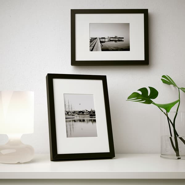 RIBBA black picture frame, 21x30 cm.