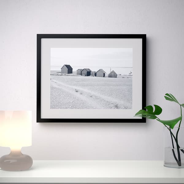 RIBBA black picture frame, 30x40 cm.