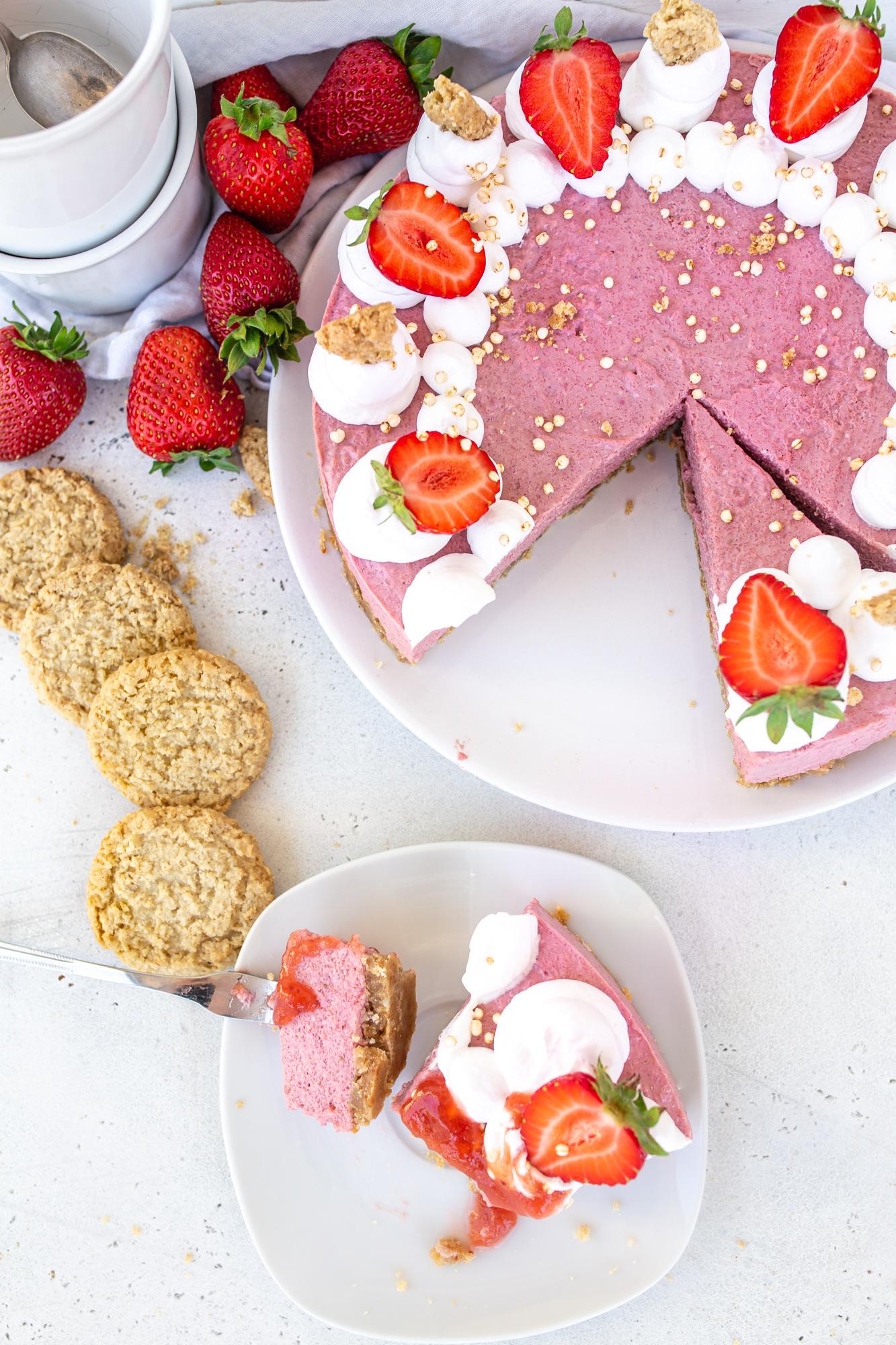 Ricetta: Cheesecake alle fragole @vanillacrunnch