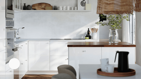 RINGHULT

Glossy finish, timeless white, durable and easy to clean. Suitable for the METOD system