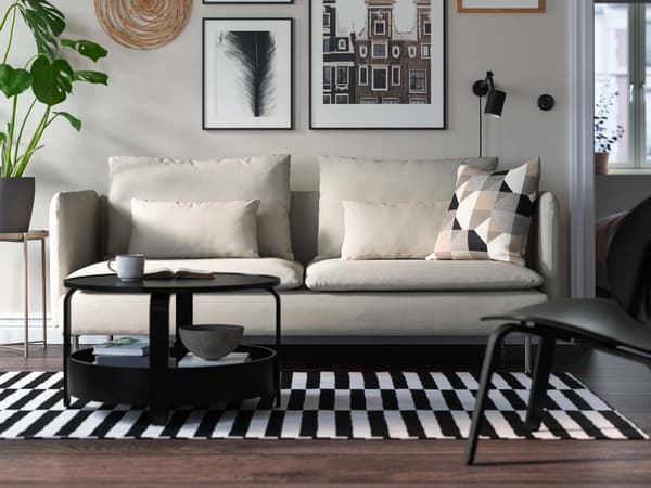 Rohová sedací souprava SÖDERHAMN tyrkysová