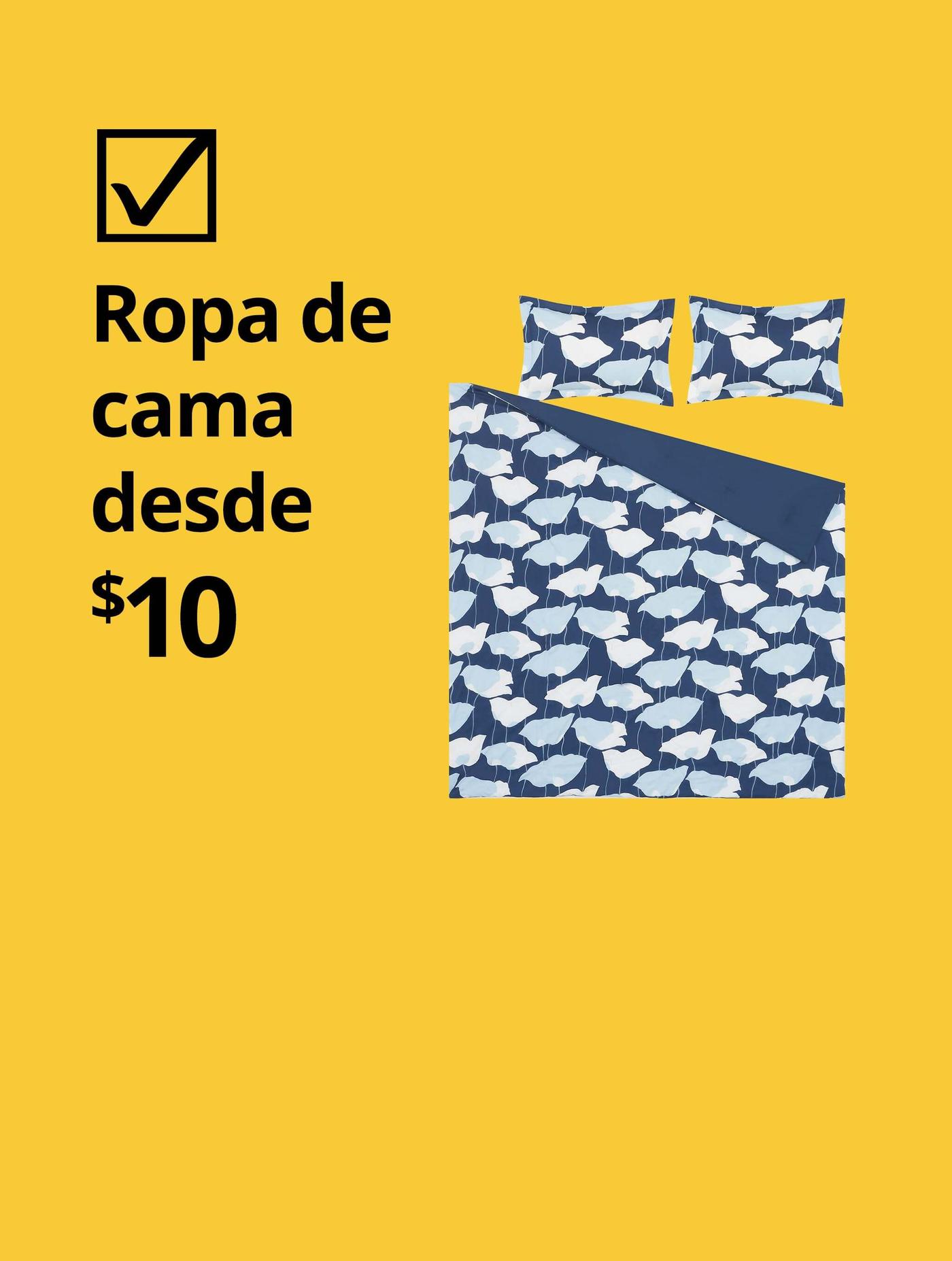 Ropa de cama dese $10