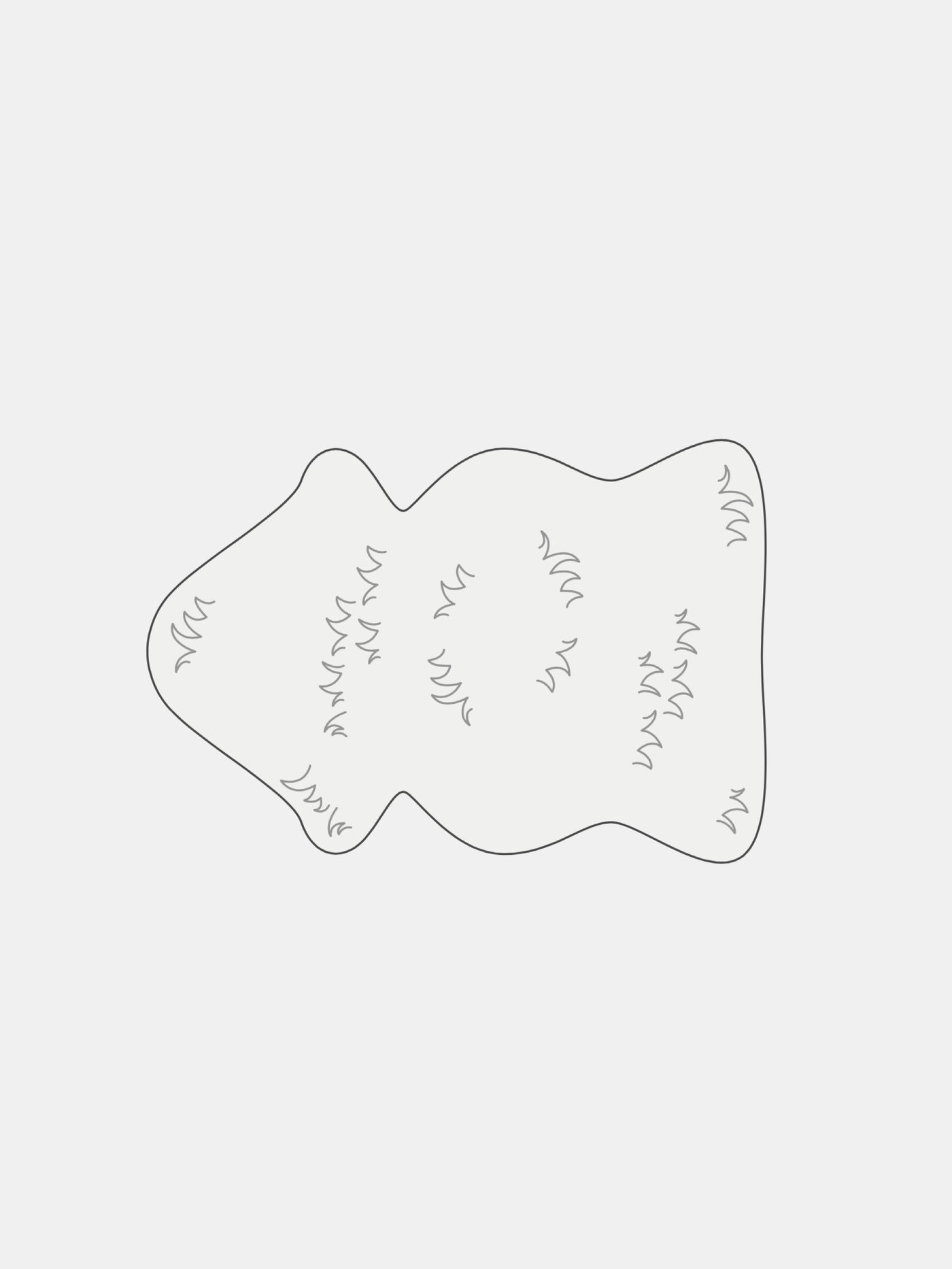 Rug gingerbread cut out