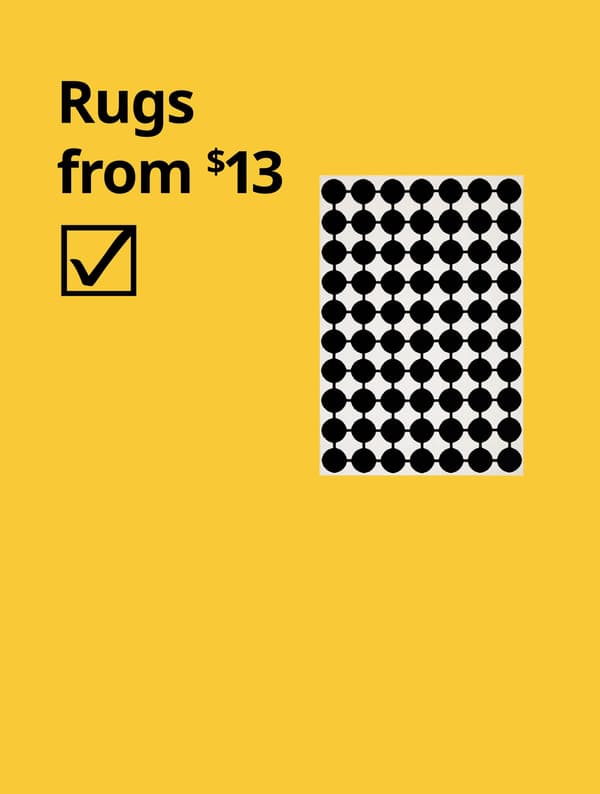 Rugs from $13