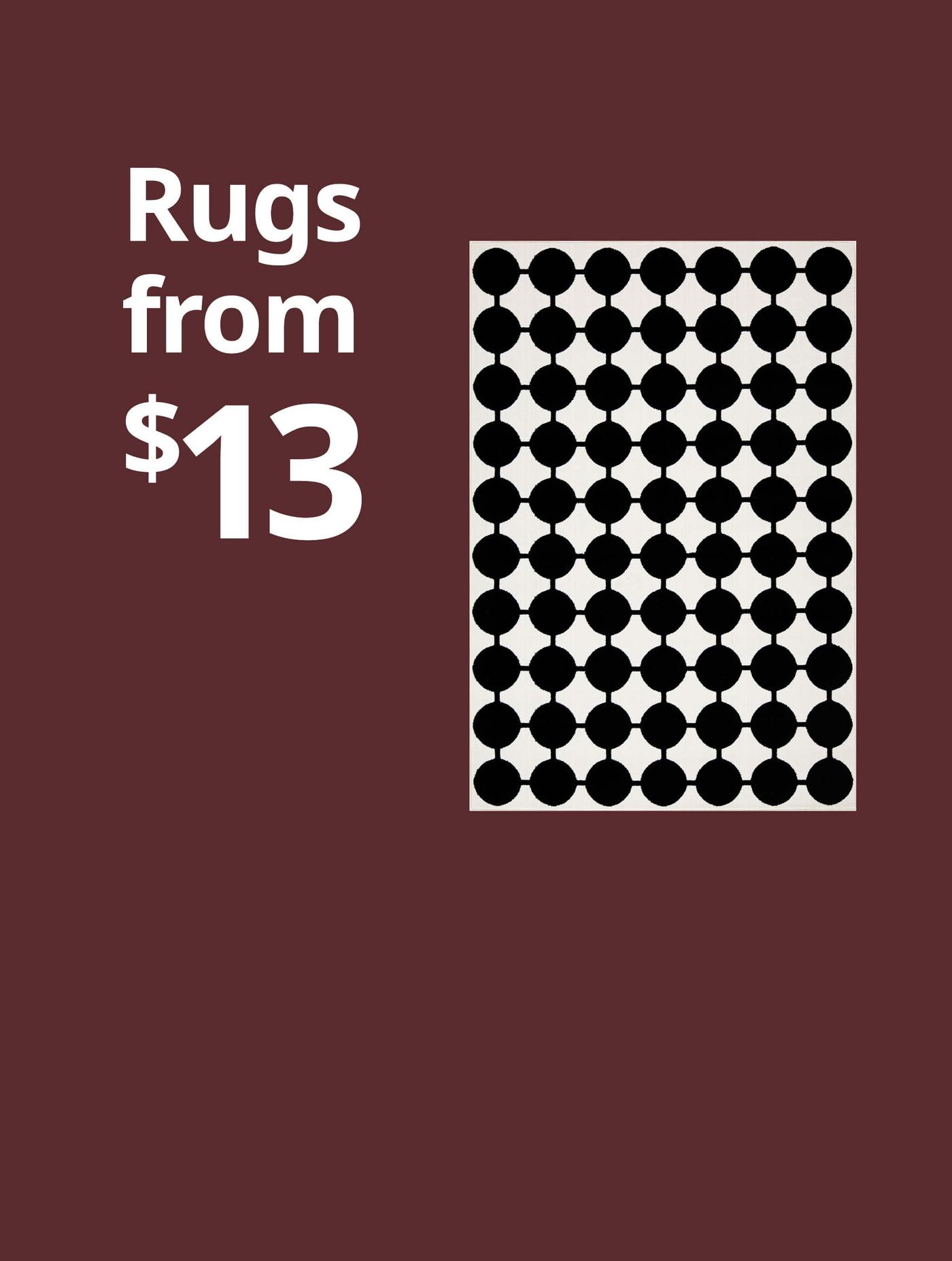 rugs from $13