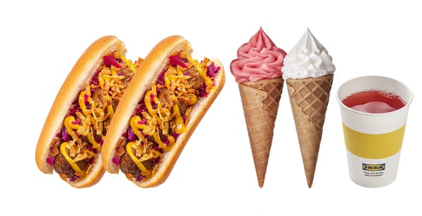 Rychlá svačinka - hot dog s kuličkami, zmrzlina, bezedný nápoj