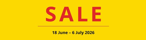 SALE 18 June - 6 July 2026