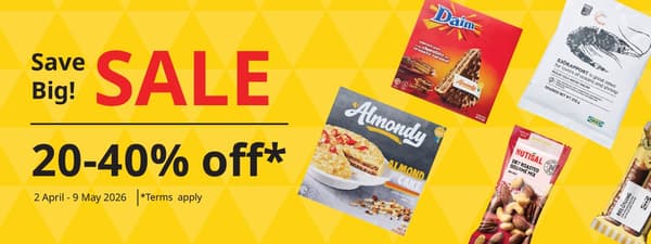 Sale 20-40% off Swedish Food Market 2nd April till 9th May