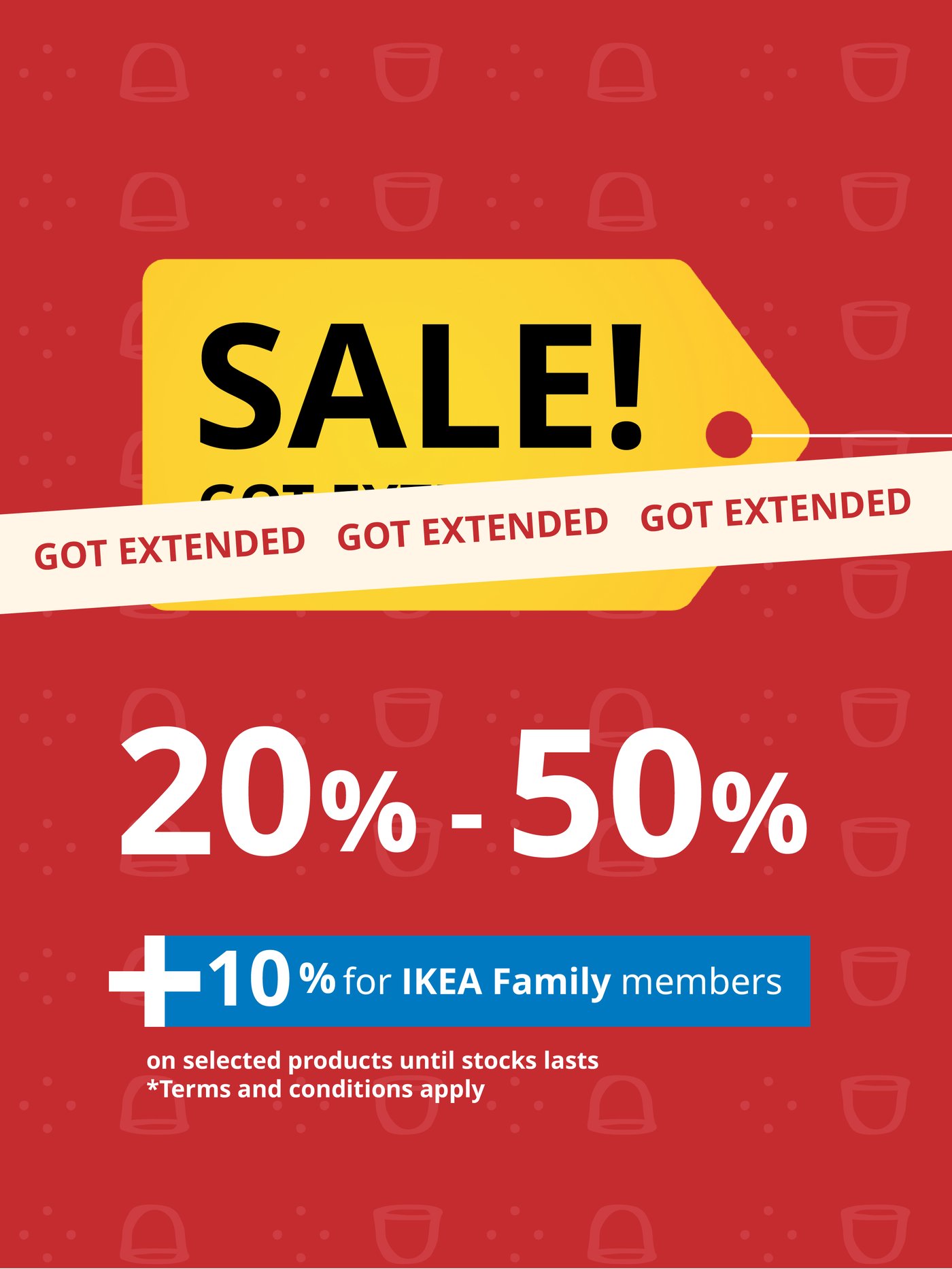 Sale extended.
