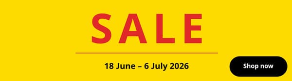 Sale from 18 June - 6 July 2026