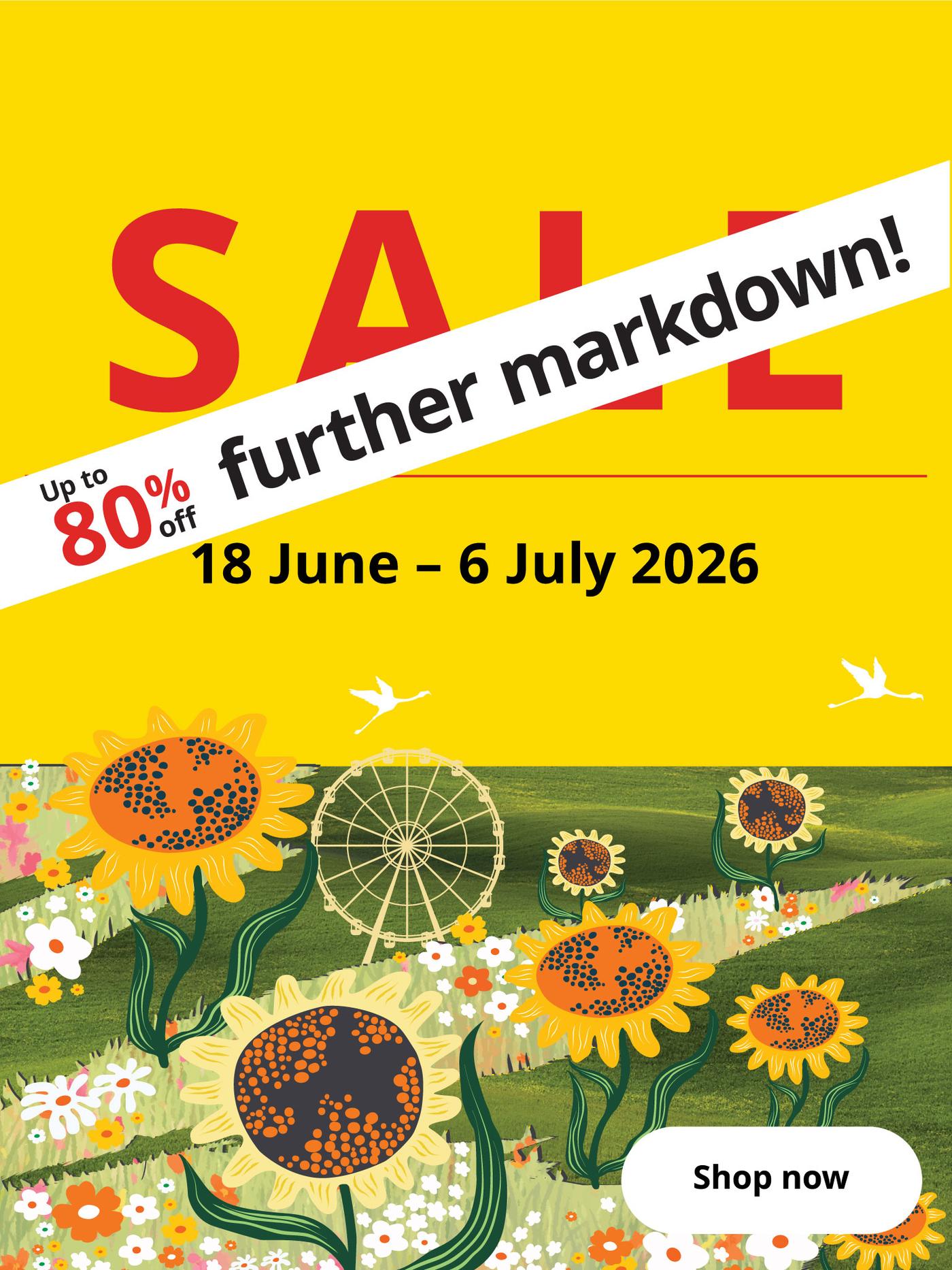 Sale is ending soon. Further markdown up to 80% off
