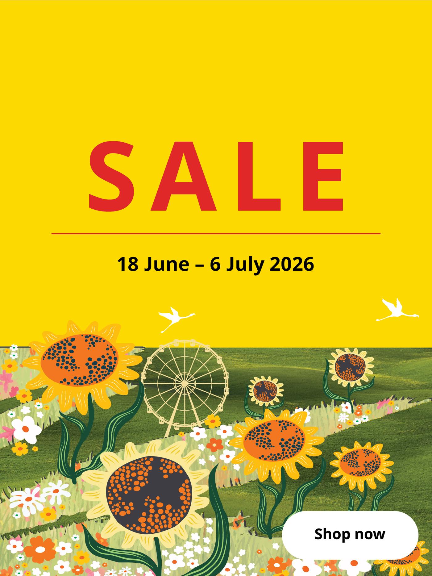 Sale is now on from 18 June - 6 July 2026