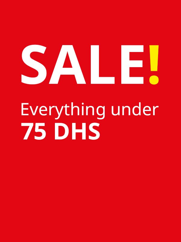 SALE under 75DH!